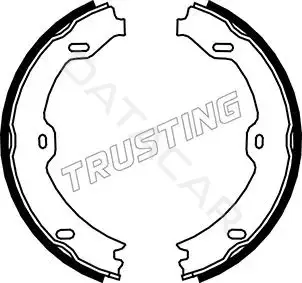 Колодки ручника TRUSTING 052.130