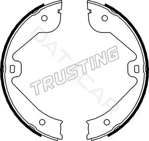 Колодки ручника TRUSTING 052.131