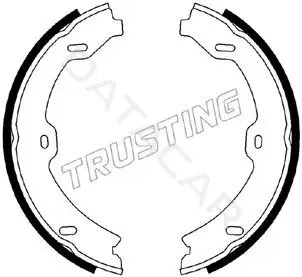 Колодки ручника TRUSTING 052.134