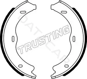 Колодки ручника TRUSTING 052.138