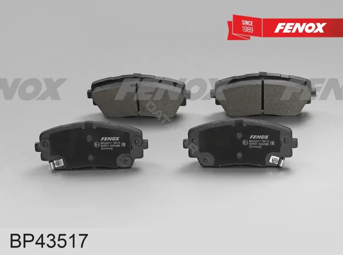 Тормозные колодки FENOX BP43517
