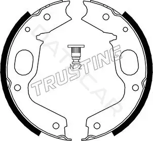 Колодки ручника TRUSTING 064.176