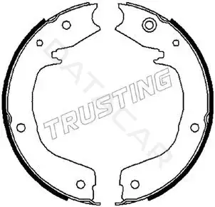 Колодки ручника TRUSTING 064.179