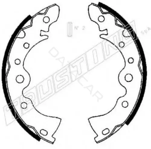 Барабанные колодки TRUSTING 067.167
