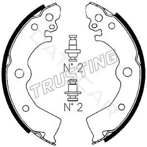 Барабанные колодки TRUSTING 067.182