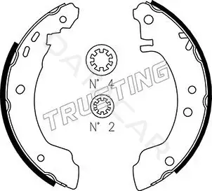 Барабанные колодки TRUSTING 067.184