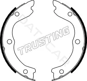 Колодки ручника TRUSTING 067.196