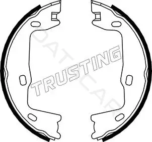 Колодки ручника TRUSTING 073.159