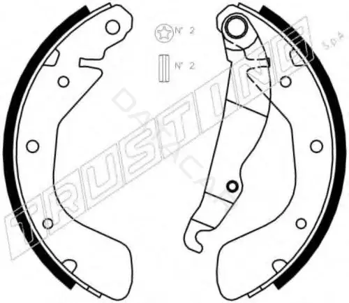Барабанные колодки TRUSTING 073.167