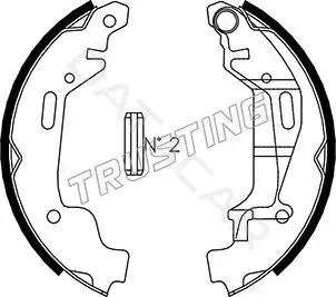 Барабанные колодки TRUSTING 073.172