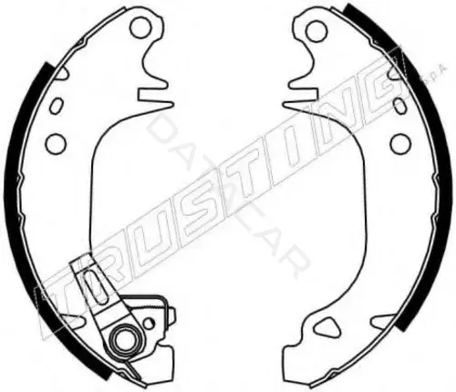 Барабанные колодки TRUSTING 079.180Y