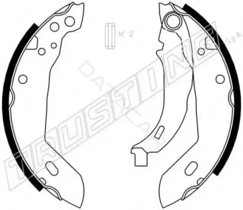 Барабанные колодки TRUSTING 079.185