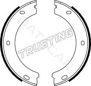 Колодки ручника TRUSTING 079.188