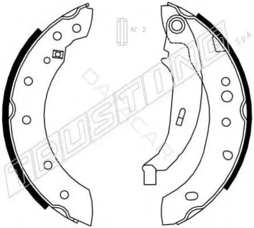 Барабанные колодки TRUSTING 079.195