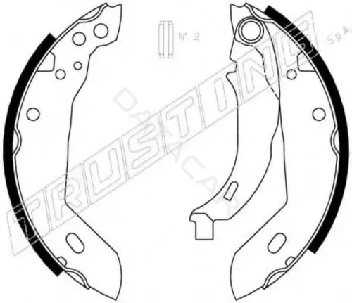 Барабанные колодки TRUSTING 088.212