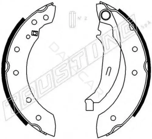 Барабанные колодки TRUSTING 088.222