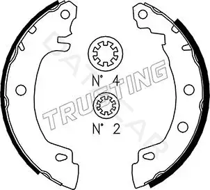 Барабанные колодки TRUSTING 088.225