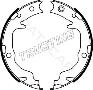 Колодки ручника TRUSTING 088.237