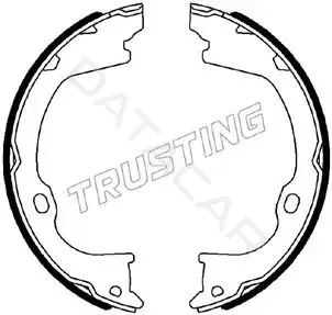 Колодки ручника TRUSTING 088.243