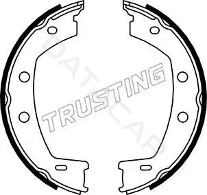 Колодки ручника TRUSTING 092.312