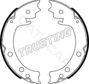 Колодки ручника TRUSTING 111.253
