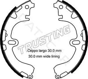 Барабанные колодки TRUSTING 115.289