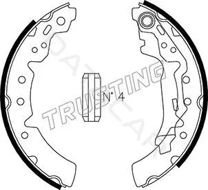 Барабанные колодки TRUSTING 115.302