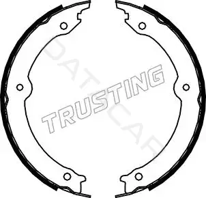 Колодки ручника TRUSTING 115.323
