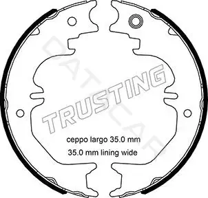 Колодки ручника TRUSTING 115.329