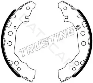 Барабанные колодки TRUSTING 115.331