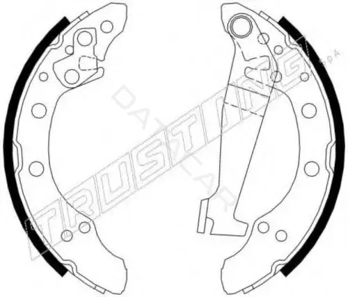 Барабанные колодки TRUSTING 124.274