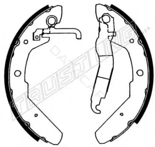 Барабанные колодки TRUSTING 124.279