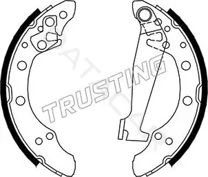 Барабанные колодки TRUSTING 124.284