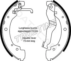 Барабанные колодки TRUSTING 124.285