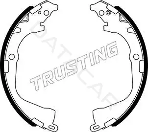Барабанные колодки TRUSTING 124.290