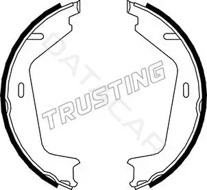 Колодки ручника TRUSTING 127.273
