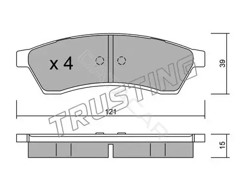 Тормозные колодки TRUSTING 526.0