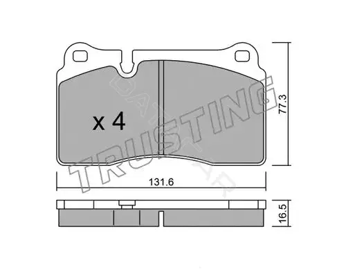 Тормозные колодки TRUSTING 675.0
