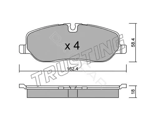 Тормозные колодки TRUSTING 709.0