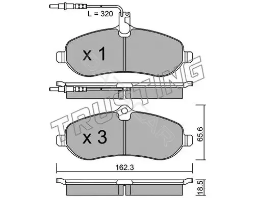 Тормозные колодки TRUSTING 723.0