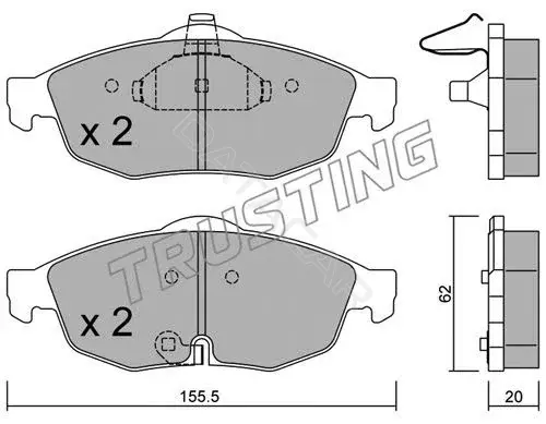 Тормозные колодки TRUSTING 731.0