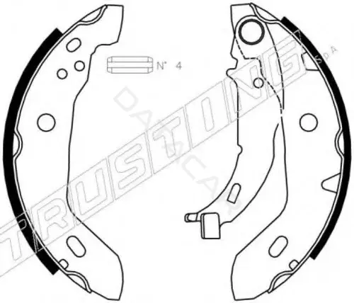 Тормозные колодки TRUSTING 745.0