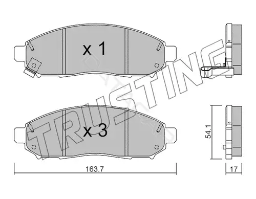 Тормозные колодки TRUSTING 759.0