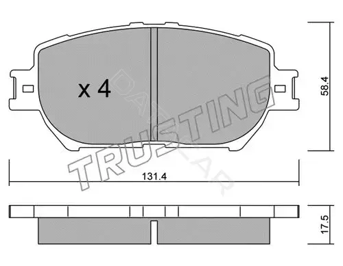 Тормозные колодки TRUSTING 767.0
