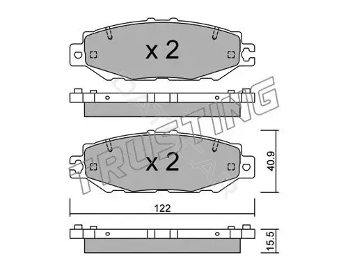 Тормозные колодки TRUSTING 775.1