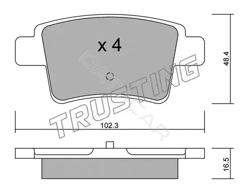 Тормозные колодки TRUSTING 817.0