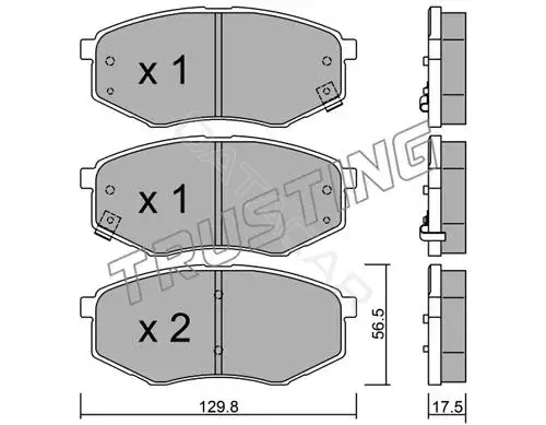 Тормозные колодки TRUSTING 958.0