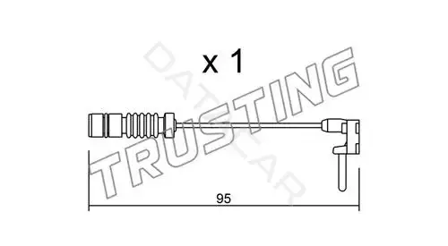 Датчик износа тормозных колодок TRUSTING SU.011