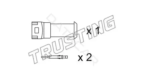 Датчик износа тормозных колодок TRUSTING SU.077K