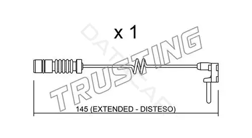 Датчик износа тормозных колодок TRUSTING SU.161